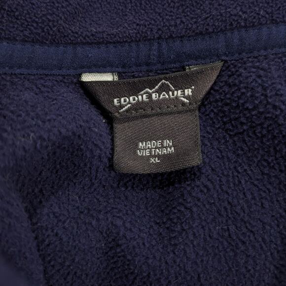 Eddie Bauer Purple Fleece 1/4 Zip Pullover Gorpcore Jacket XL - Picture 4 of 4